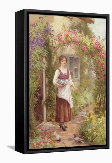 At the Cottage Door-William Affleck-Framed Premier Image Canvas