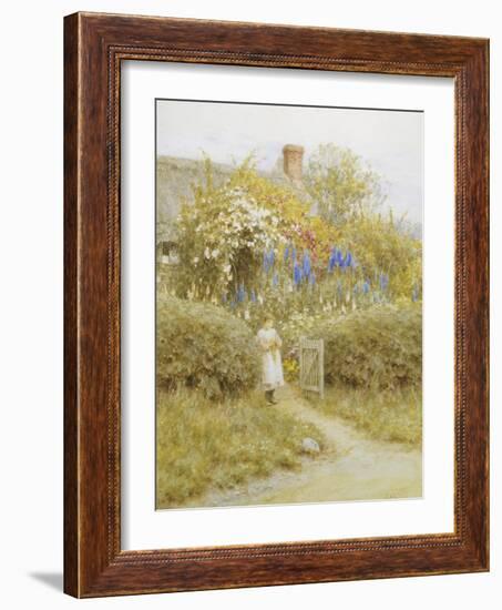 At the Cottage Gate-Helen Allingham-Framed Giclee Print