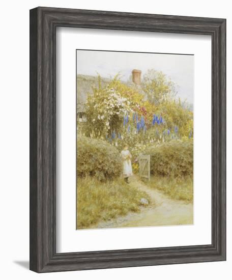 At the Cottage Gate-Helen Allingham-Framed Giclee Print