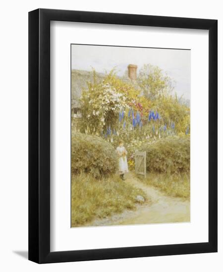 At the Cottage Gate-Helen Allingham-Framed Giclee Print