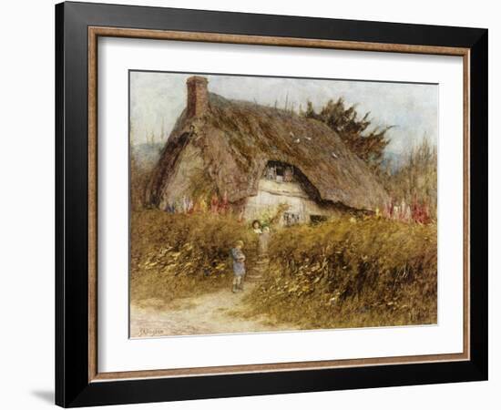 At the Cottage Gate-Helen Allingham-Framed Giclee Print