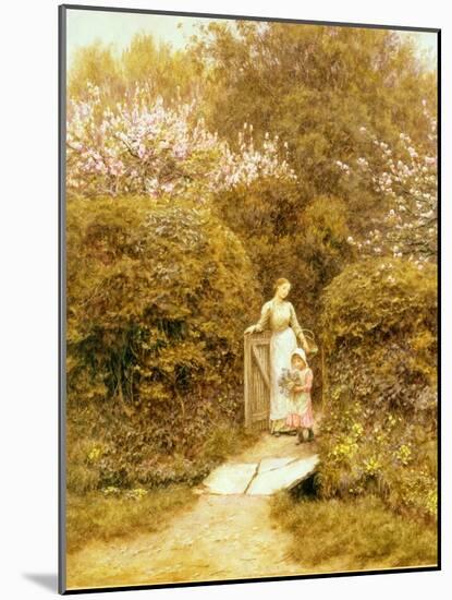 At the Cottage Gate-Helen Allingham-Mounted Giclee Print