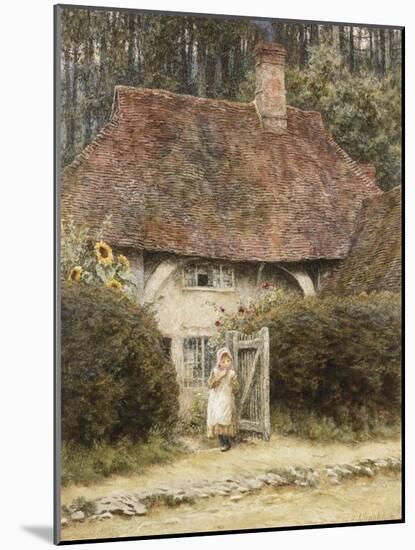 At the Cottage Gate-Helen Allingham-Mounted Giclee Print