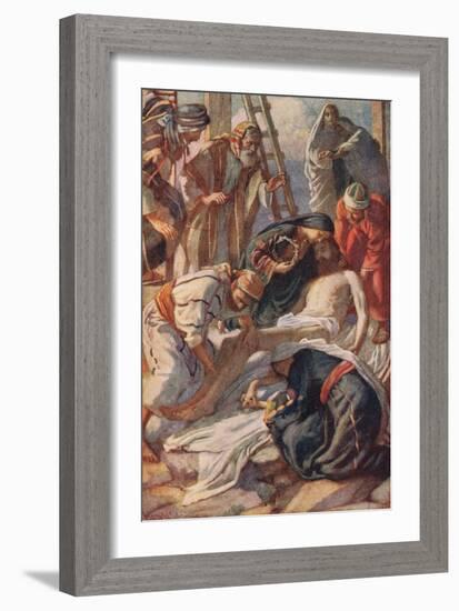 At the Cross-Harold Copping-Framed Giclee Print