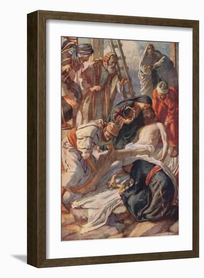 At the Cross-Harold Copping-Framed Giclee Print