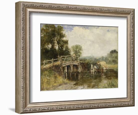 At the Crossing-Henry John Yeend King-Framed Giclee Print