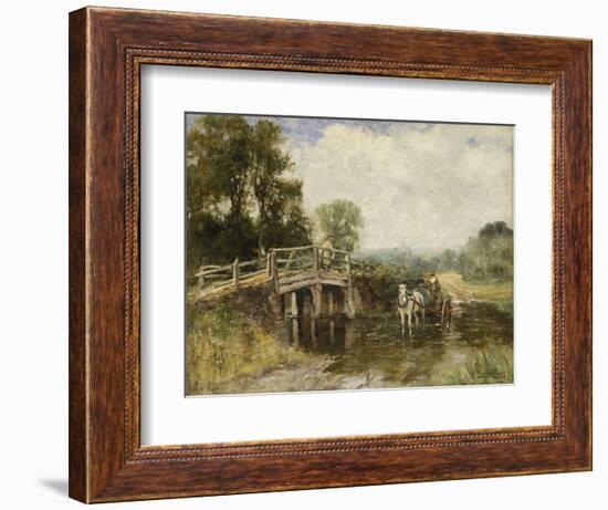 At the Crossing-Henry John Yeend King-Framed Giclee Print