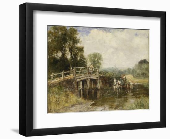 At the Crossing-Henry John Yeend King-Framed Giclee Print