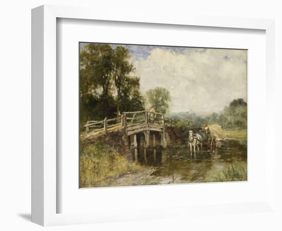 At the Crossing-Henry John Yeend King-Framed Giclee Print