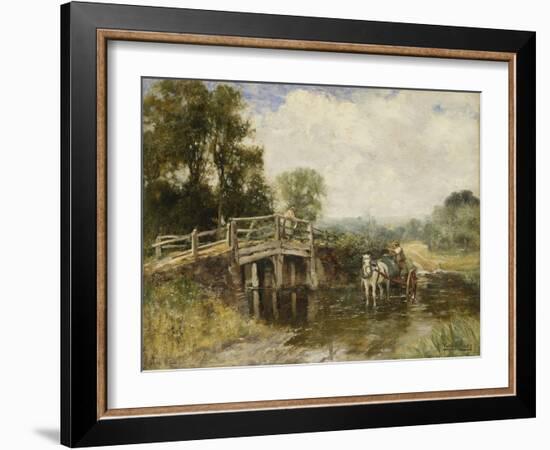 At the Crossing-Henry John Yeend King-Framed Giclee Print