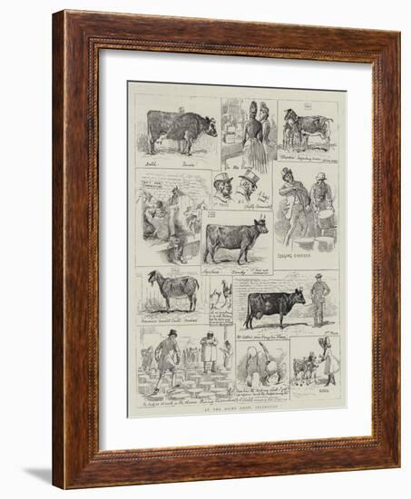 At the Dairy Show, Islington-Alfred Chantrey Corbould-Framed Giclee Print