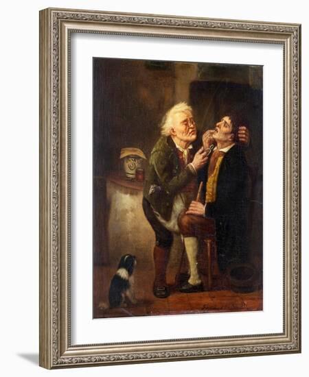 At the Dentist-Ferdinand de Braekeleer the Elder-Framed Giclee Print