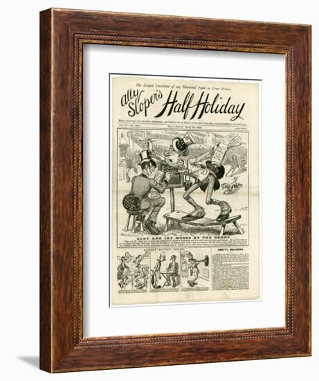 At the Derby, Ally Sloper-null-Framed Art Print