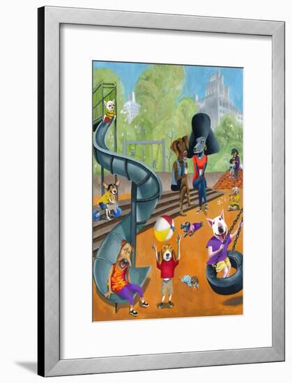 At the Dog Park-Mark Ulriksen-Framed Art Print