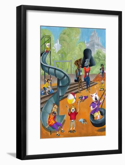 At the Dog Park-Mark Ulriksen-Framed Art Print