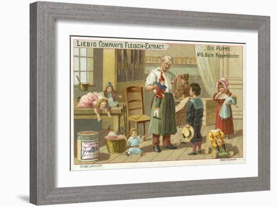 At the Doll Doctor'S-null-Framed Giclee Print