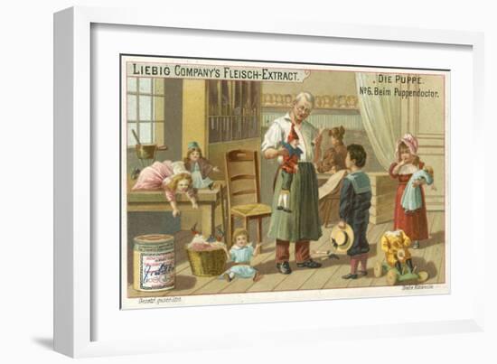 At the Doll Doctor'S-null-Framed Giclee Print