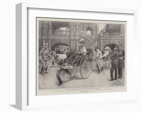 At the Earl's Court Exhibition, a Ride Round Old London in a Jinrickshaw-null-Framed Giclee Print