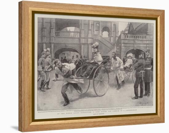At the Earl's Court Exhibition, a Ride Round Old London in a Jinrickshaw-null-Framed Premier Image Canvas
