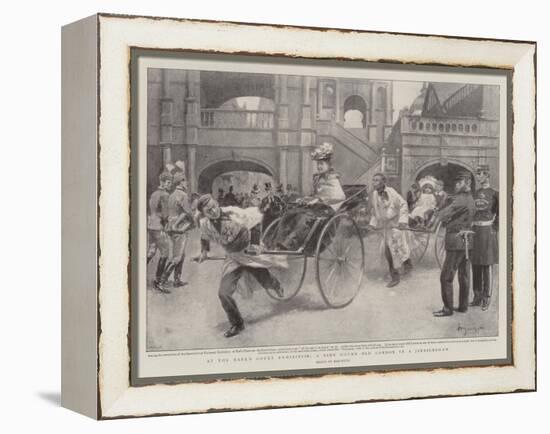 At the Earl's Court Exhibition, a Ride Round Old London in a Jinrickshaw-null-Framed Premier Image Canvas