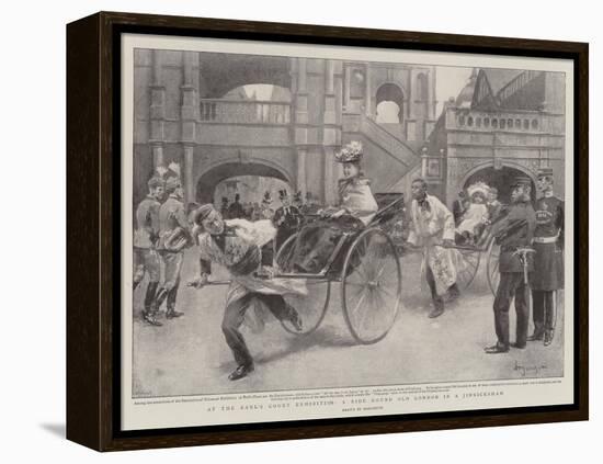 At the Earl's Court Exhibition, a Ride Round Old London in a Jinrickshaw-null-Framed Premier Image Canvas