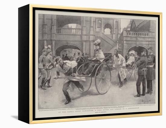 At the Earl's Court Exhibition, a Ride Round Old London in a Jinrickshaw-null-Framed Premier Image Canvas