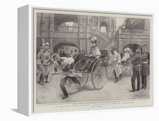At the Earl's Court Exhibition, a Ride Round Old London in a Jinrickshaw-null-Framed Premier Image Canvas