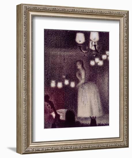 At the Eden Concert, 1886-7-Georges Seurat-Framed Giclee Print