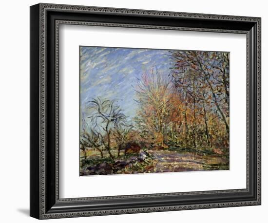 At the Edge of the Forest in Fontainebleau, 1885-Alfred Sisley-Framed Giclee Print
