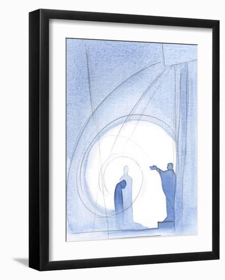 At the End of Holy Mass, We are Embraced by the Father's Blessing, in the Companionship of Christ,-Elizabeth Wang-Framed Giclee Print