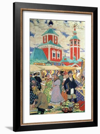 At the Fair-Boris Kustodiyev-Framed Giclee Print