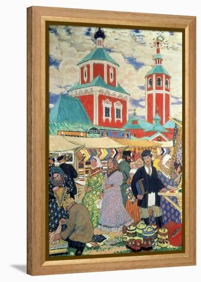 At the Fair-Boris Kustodiyev-Framed Premier Image Canvas