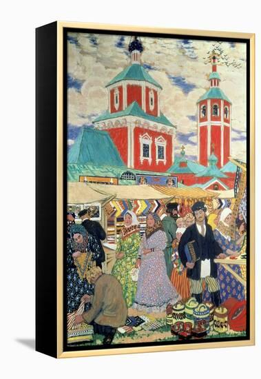 At the Fair-Boris Kustodiyev-Framed Premier Image Canvas