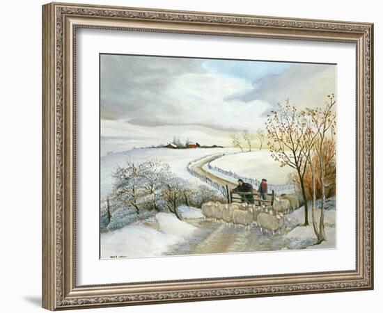 At the Farm Gate-Margaret Loxton-Framed Giclee Print