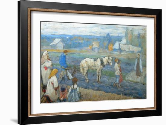 At the Field, 1911-Mikhail Vasilyevich Nesterov-Framed Giclee Print