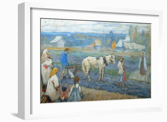 At the Field, 1911-Mikhail Vasilyevich Nesterov-Framed Giclee Print