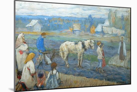 At the Field, 1911-Mikhail Vasilyevich Nesterov-Mounted Giclee Print