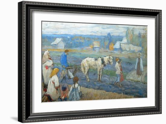 At the Field, 1911-Mikhail Vasilyevich Nesterov-Framed Giclee Print