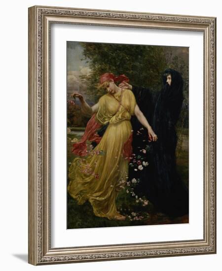 At the First Touch of Winter, Summer Fades Away-Valentine Cameron Prinsep-Framed Giclee Print