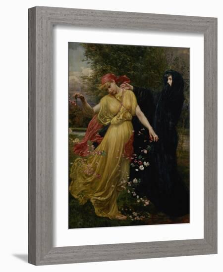 At the First Touch of Winter, Summer Fades Away-Valentine Cameron Prinsep-Framed Giclee Print