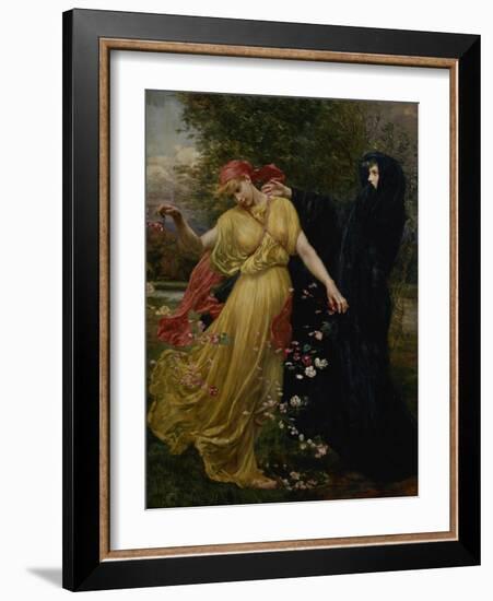 At the First Touch of Winter, Summer Fades Away-Valentine Cameron Prinsep-Framed Giclee Print