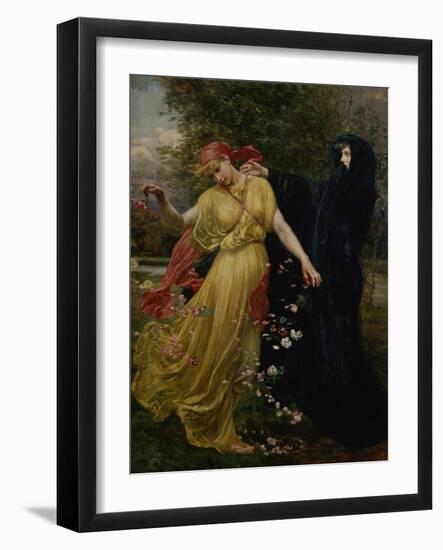 At the First Touch of Winter, Summer Fades Away-Valentine Cameron Prinsep-Framed Giclee Print