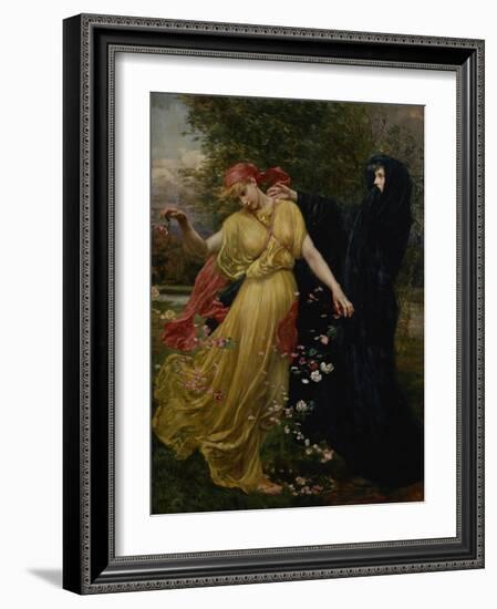 At the First Touch of Winter, Summer Fades Away-Valentine Cameron Prinsep-Framed Giclee Print