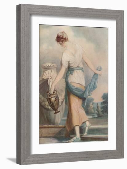 At the Fountain, c1770-1801, (1924)-William Hamilton-Framed Giclee Print