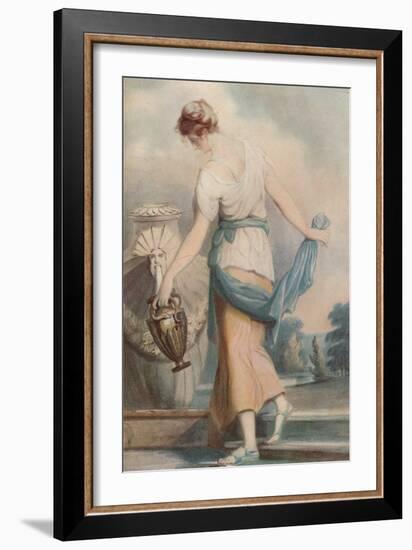 At the Fountain, c1770-1801, (1924)-William Hamilton-Framed Giclee Print