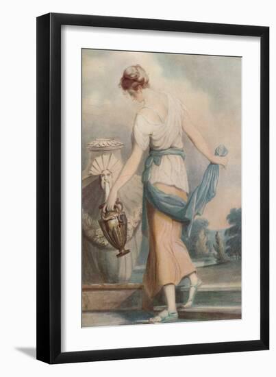 At the Fountain, c1770-1801, (1924)-William Hamilton-Framed Giclee Print