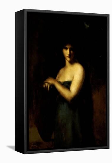 At the Fountain-Jean Jacques Henner-Framed Premier Image Canvas