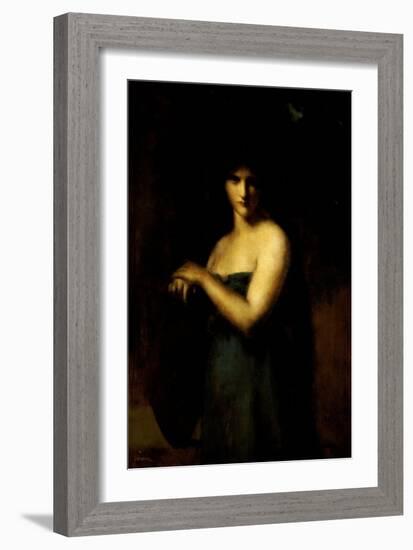 At the Fountain-Jean Jacques Henner-Framed Giclee Print