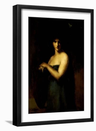 At the Fountain-Jean Jacques Henner-Framed Giclee Print