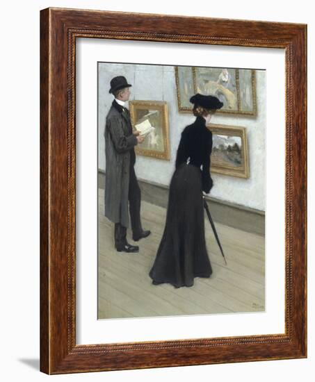 At the Gallery-Paul Fischer-Framed Giclee Print